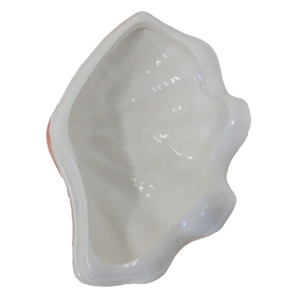Vintage Ceramic‎ Clam Shell Lidded Trinket Dish by 